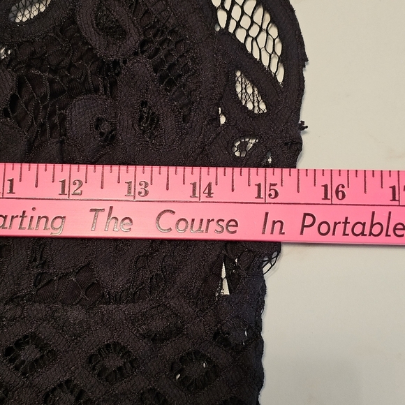 Free People Black Adella Crochet Bralette Black Lace Large - Picture 8 of 13